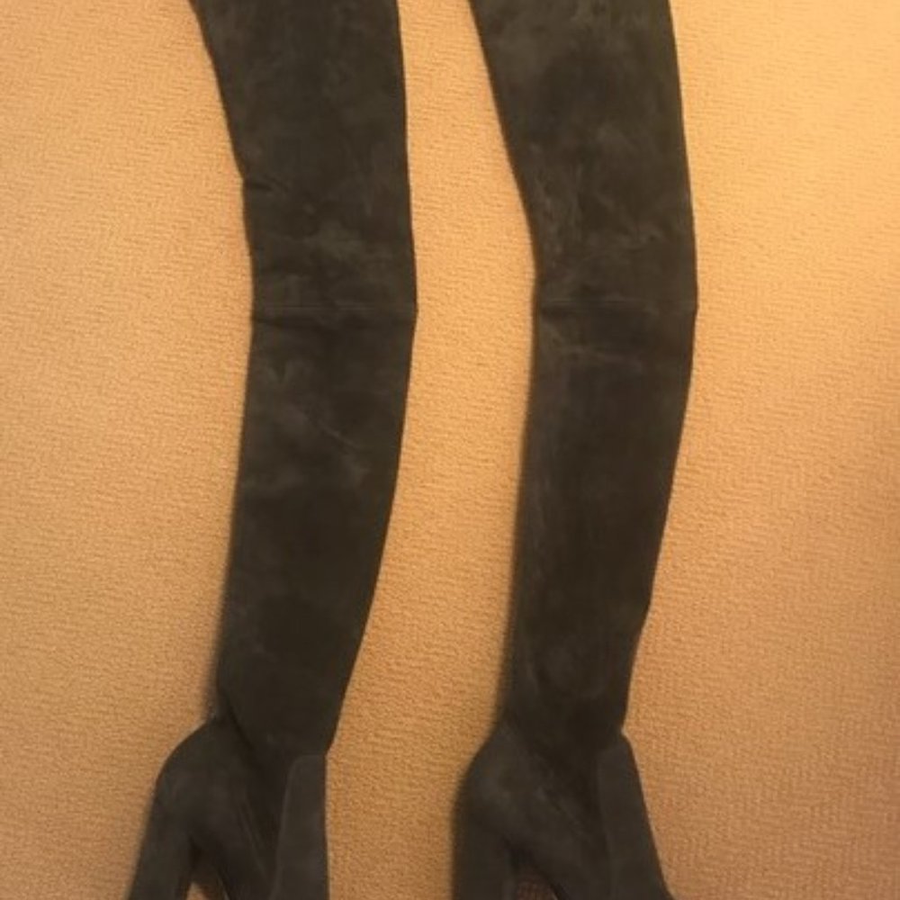 VERO CUOIO Womens Soft Suede Thigh High Boots Size